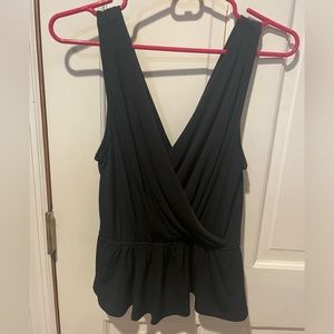 plunge black tank top from Express